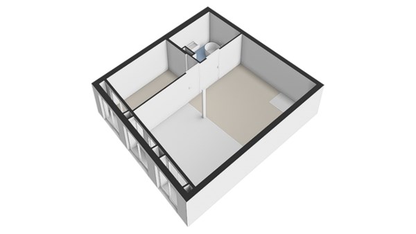 Plattegrond - Oude Delft 91D, 2611 BD Delft - 1e Verdieping-3D.jpg